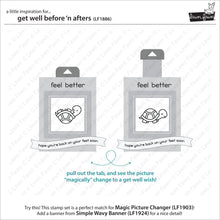 Load image into Gallery viewer, get well before 'n afters